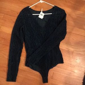 Free People Lace Body Suit